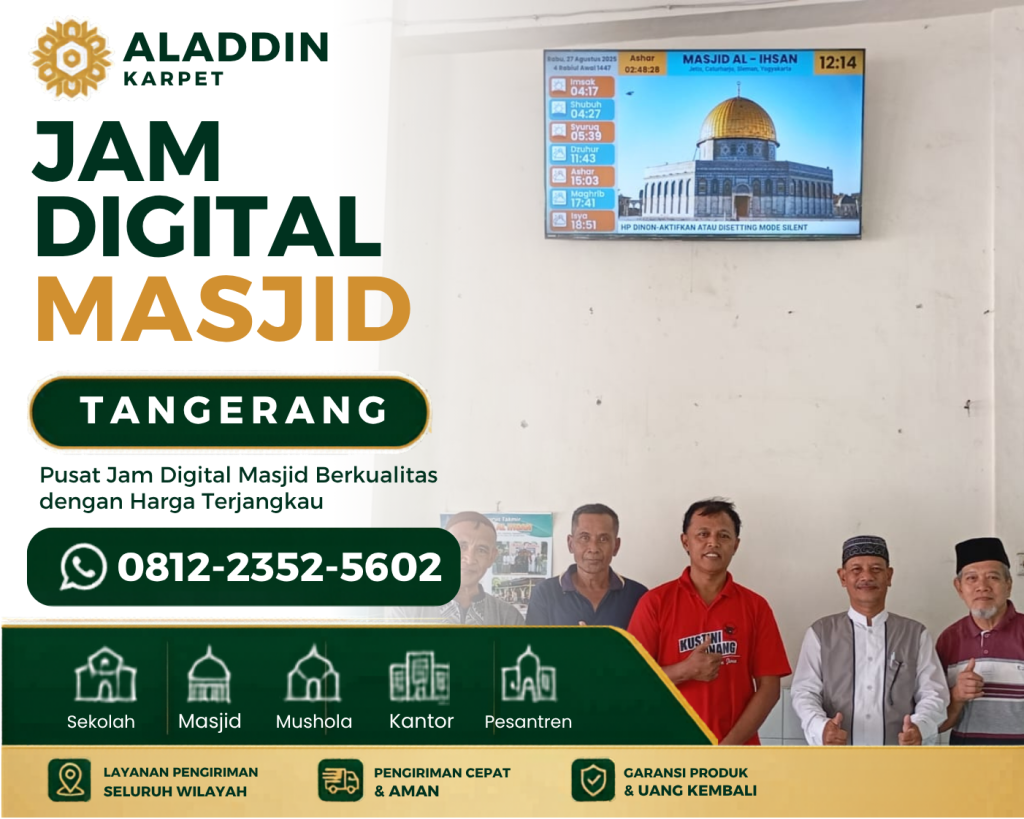 Toko Jam Digital Masjid Tangerang untuk Mewujudkan Sistem Informasi Masjid yang Lebih Efisien